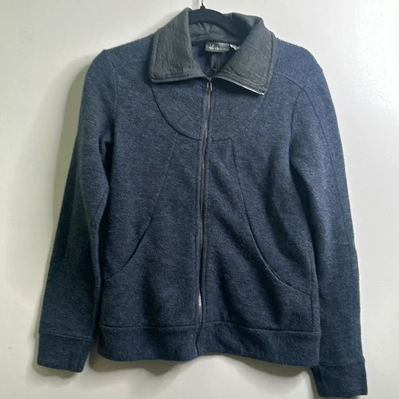 ibex zip up Marino wool jacket size small